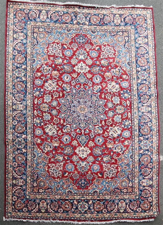 A Tabriz carpet, 12ft 8in by 9ft 7in.